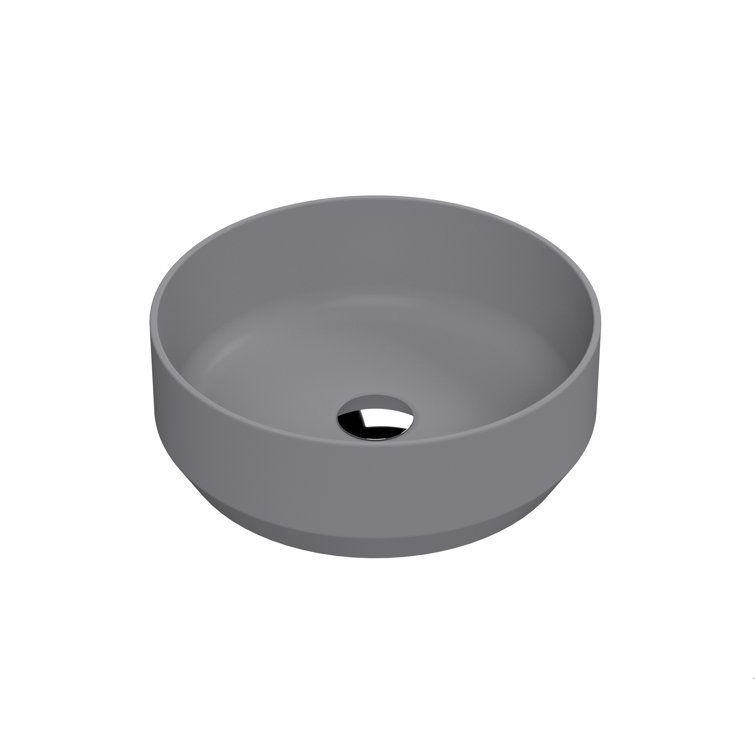 Nuie Luxe Vessels 350Mm Vitreous China Circular Countertop Basin